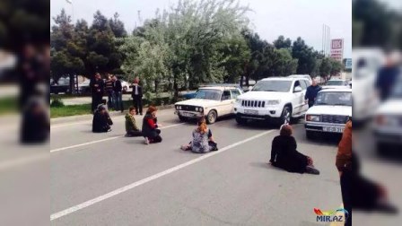 Şəhid ailələri Sumqayıtda yolu bağladılar - Şəhər İcra Hakimiyyətindən AÇIQLAMA