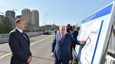 İlham Əliyev yeni yolun açılışında – FOTO 