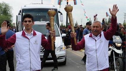 “Bakı 2015” məşəli Şəmkirdə 