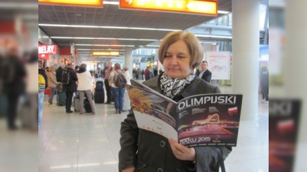 Varşava aeroportunda “Bakı-2015”-lə bağlı STEND 