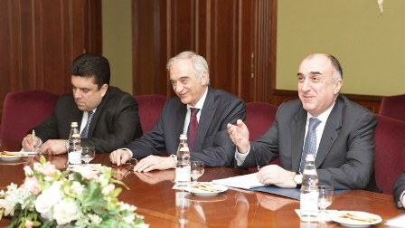 Elmar Məmmədyarovun Roqozinlə GÖRÜŞÜ - FOTO  