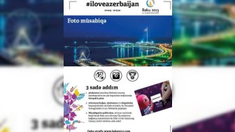 Bakı 2015 əhali arasında fotomüsabiqə elan edir