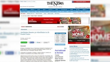 Pakistan mətbuatı Heydər Əliyev Fondunun aksiyasından YAZDI – FOTO 