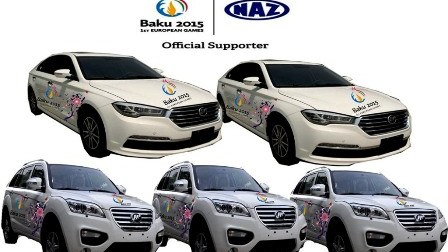 Avropa Oyunlarına 280 ədəd “NAZ Lifan” avtomobili gətirildi 