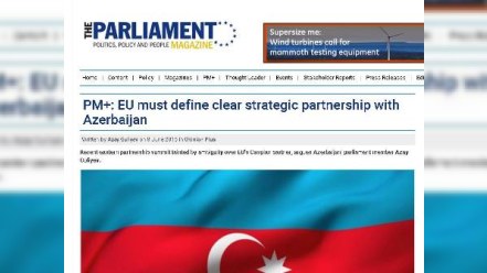 Azərbaycanlı deputatın məqaləsi Avropa Birliyinin jurnalında