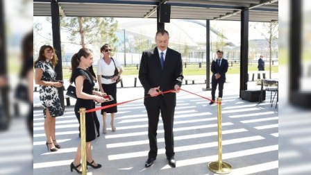 Prezident və xanımı bir sıra açılışda olublar – FOTOLAR 