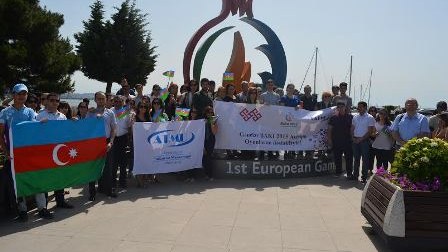 Avropa Oyunlarına dəstək aksiyası - FOTOLAR