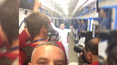 Avropa Oyunlarının məşəli Bakı metrosuna gətirildi