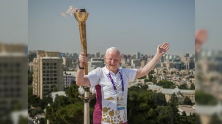 Avropa Oyunlarının məşəl estafeti davam edir - FOTOLAR