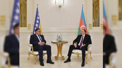 İlham Əliyevin Bosniya və Herseqovinanın Rəyasət Heyətinin Sədri ilə GÖRÜŞÜ