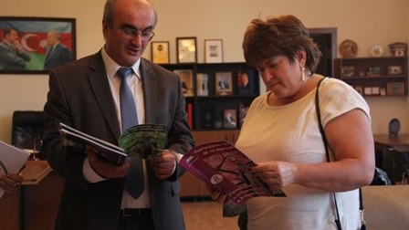 Rusiya Federal Agentliyinin rəhbəri Bakı Slavyan Universitetinə gəldi