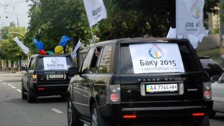 Kiyevdə “Bakı-2015” avtoyürüşü – VİDEO 