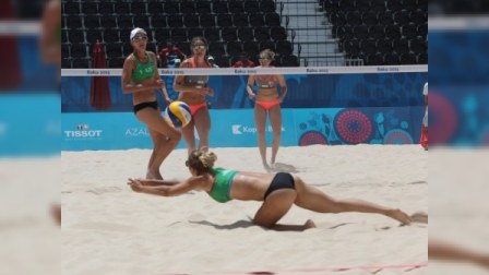 Azərbaycan çimərlik voleybolunda ilk qələbəsini qazandı
