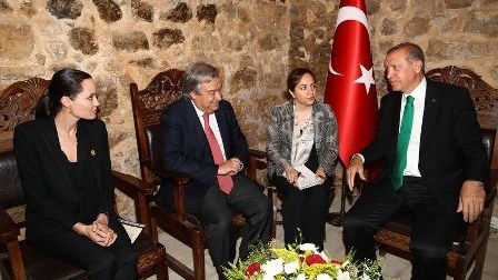 Ərdoğan Ancelina Coli ilə bir yerdə - FOTOLAR