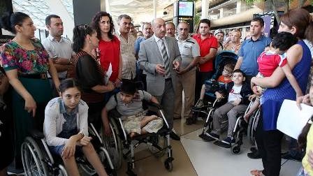 25 əlil uşaq Türkiyəyə müalicəyə göndərildi - FOTO