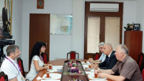 Rusiyanın media nümayəndələri AZƏRTAC-da - FOTO