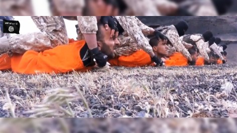 İŞİD-çilər 12 nəfəri qoyun kimi kəsdi - FOTOLAR 