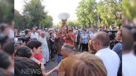  Yerevanda aksiya keçirənlər mübarizə formatını dəyişir