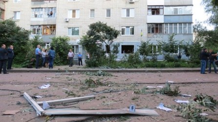 Timoşenkonun partiyasının ofisini partlatdılar - FOTOLAR