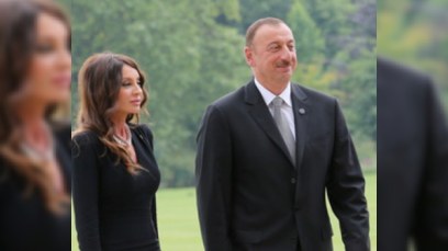 İlham Əliyev və xanımı İtaliyadakı SƏRGİDƏ 