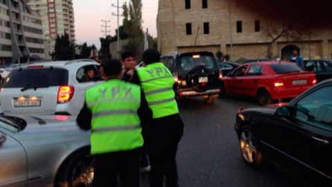Göygöldə yol polisini daş parçası ilə yaraladılar 