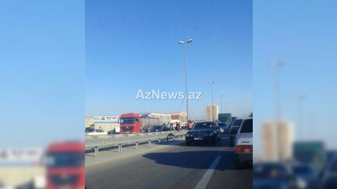 Sumqayıt-Bakı yolu bağlandı - FOTOLAR