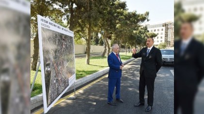 Prezident yenidənqurmadan sonrakı vəziyyətlə tanış oldu - FOTO
