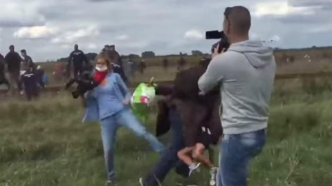 Qaçqına badalaq vuran jurnalist üzr istədi