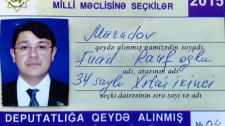 Fuad Muradovun namizədliyi qeydə alındı - FOTO