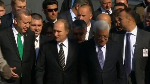 Ərdoğan Putinlə Avropanın ən böyük məscidinin açlışında - FOTOLAR