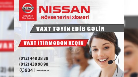 Nissan servis mərkəzlərində “Öncədən Qeydiyyat”
