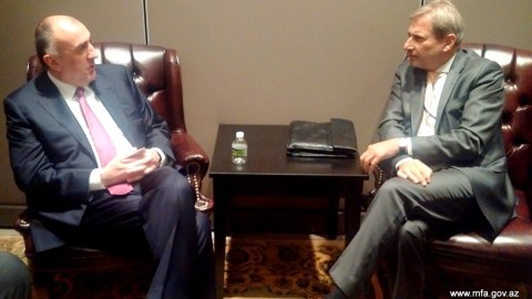 Elmar Məmmədyarov Yohannes Han ilə görüşüb