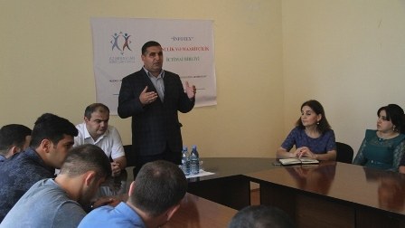 Göyçayda gənclərlə bağlı seçki maarifləndirilməsi keçirilib