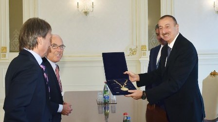 İlham Əliyevə Beynəlxalq "Fair Play" Hərəkatının xüsusi medalı verildi