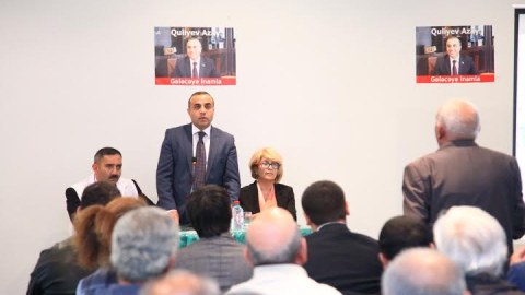 Azay Quliyev seçicilərlə növbəti görüşlərini keçirib 