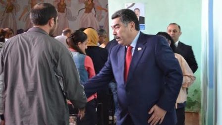 Rüstəm Xəlilov seçiciləri ilə görüşlər keçirir - FOTOLAR