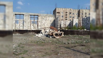 Ermənilər Xocalıda şadlıq sarayı tikirlər - FOTO