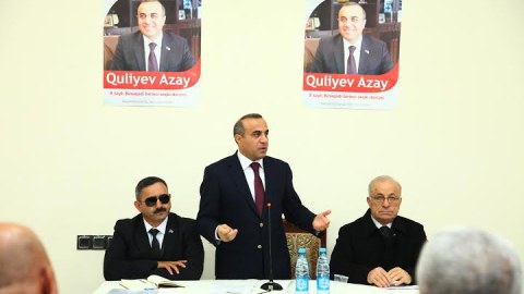  Azay Quliyevin Qarabağ veteranları, əlilləri və şəhid ailələri ilə görüşündə izdiham-FOTOLAR