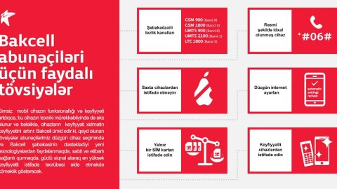 Bakcell abunəçilərinə faydalı tövsiyələr
