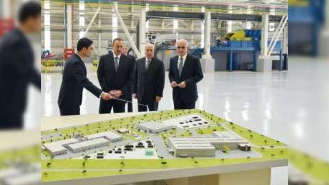 İlham Əliyev Sumqayıtda iki zavodun açılışında iştirak edib - FOTOLAR