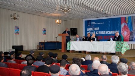 Şəkililərdən Cavanşir Feyziyevə dəstək – FOTOLAR