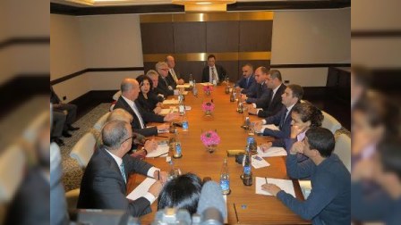 Seçkiləri izləyəcək əcnəbi deputatlar jurnalistlərlə görüşdülər - FOTO