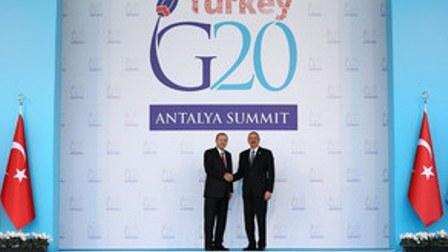 İlham Əliyev “G20” Sammitində çıxış edib