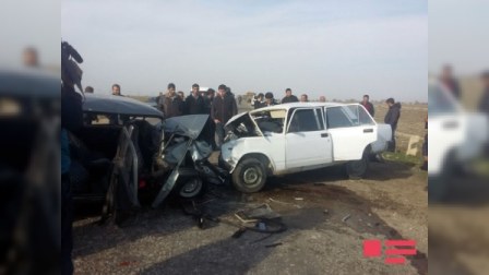 Goranboyda dəhşətli qəza - 4 ölü, 4 yaralı...
