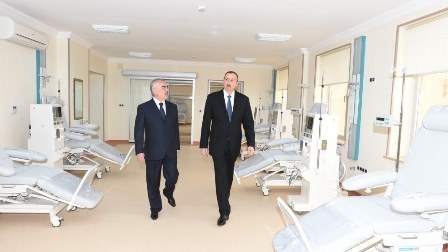 İlham Əliyev Naxçıvan Xəstəxanasının açılışında - FOTOLAR