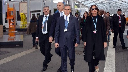 Mehriban Əliyeva və Leyla Əliyeva BMT-nin konfransında - FOTOLAR