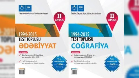 TQDK üç fəndən test topluları nəşr etdi