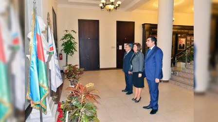 Bakı Ali Neft Məktəbində Heydər Əliyevin xatirəsi anıldı - FOTO
