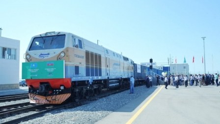  Çindən gələn ilk tranzit yük qatarı bu gün Tiflisə çatacaq 