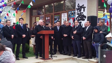 Millət vəkilləri yeni idman mərkəzinin açılışında - FOTOLAR